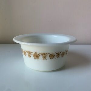 Corelle Gold Butterfly Pyrex Butter/Margarine Tub-No lid
